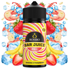 AROMA BAR JUICE BY BOMBO BANANA STRAWBERRY ICE 24ML (LONGFILL)