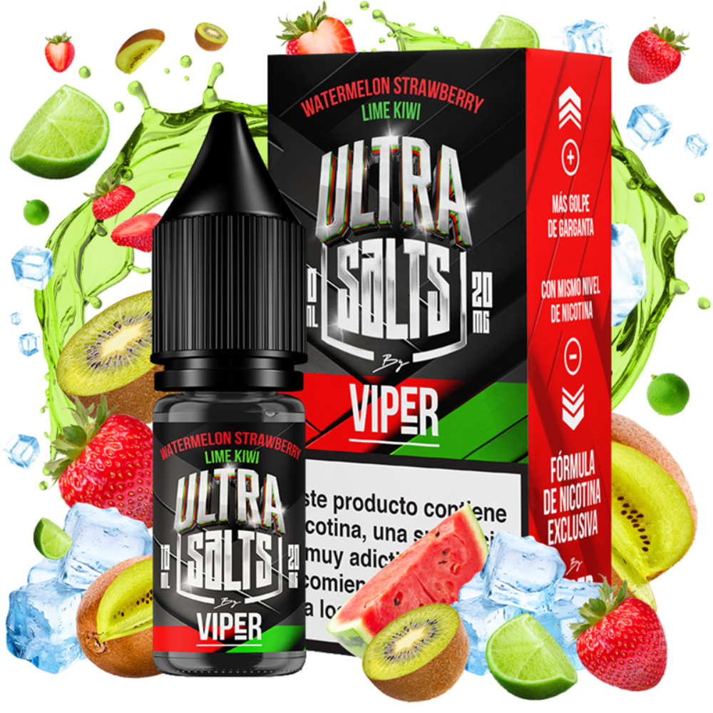 ULTRA SALTS by VIPER WATERMELON KIWI STRAWBERRY LIME