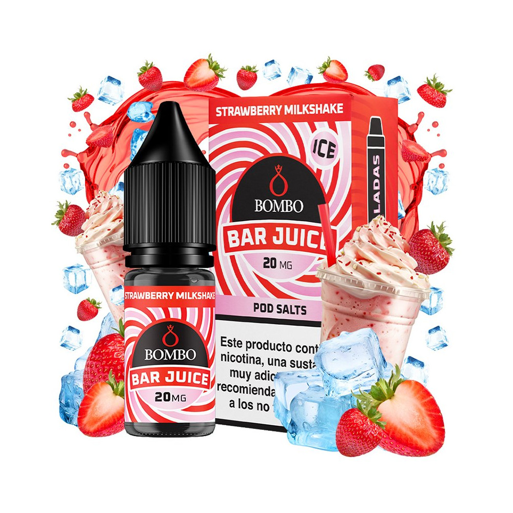 SALES BAR JUICE BY BOMBO STRAWBERRY MILKSHAKE ICE
