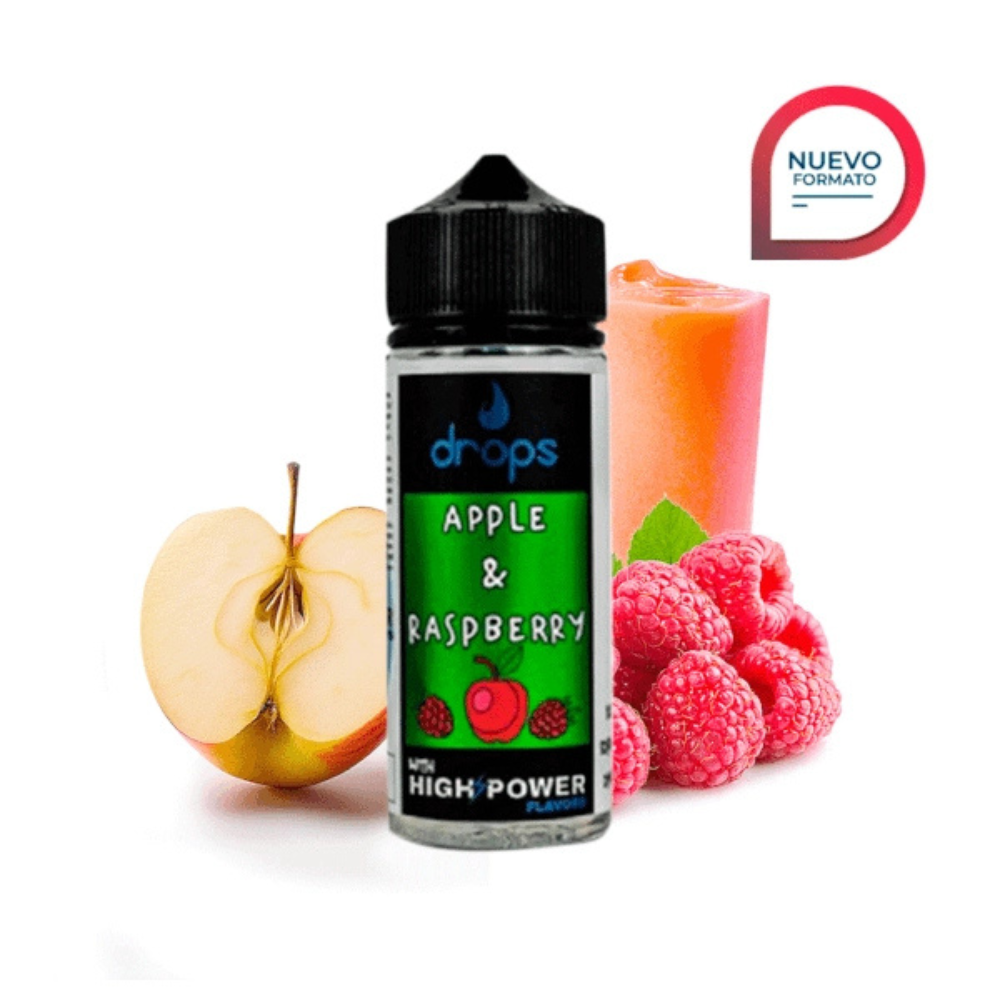 AROMA DROPS BAR APPLE & RASPBERRY CONCENTRADO 40ML/120 (LONGFILL)