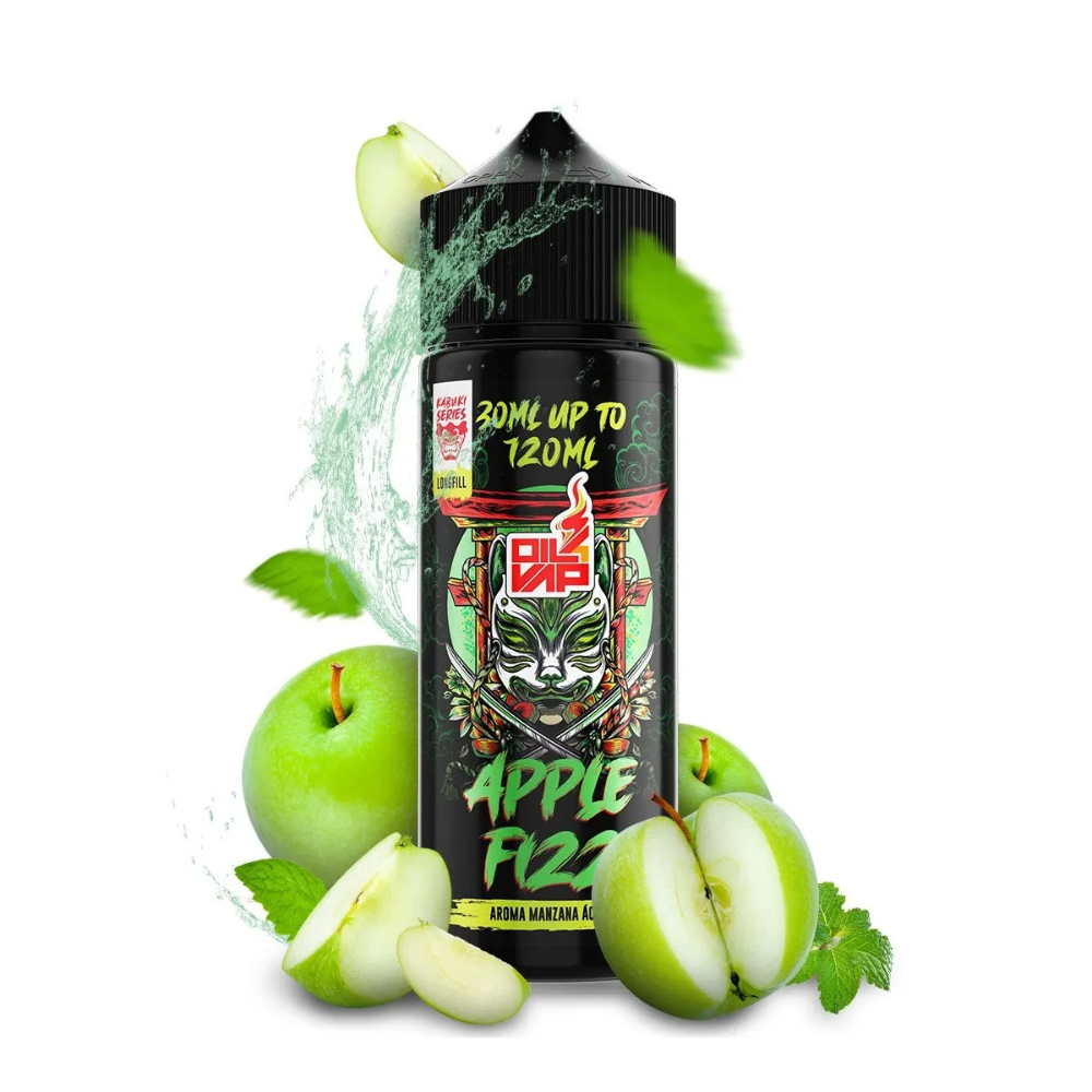 AROMA KABUKI SERIES BY OIL4VAP APPLE FIZZ  30ML (LONGFILL)