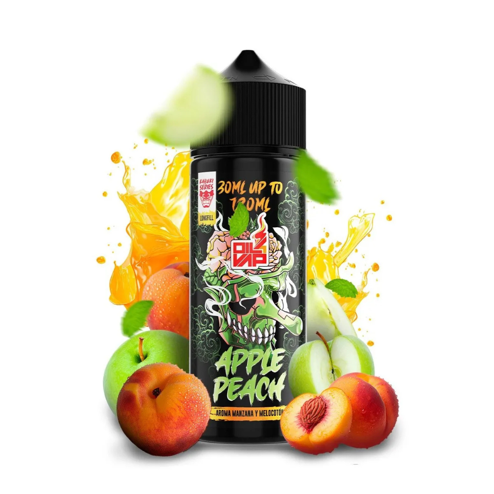 AROMA KABUKI SERIES BY OIL4VAP APPLE PEACH 30ML (LONGFILL)