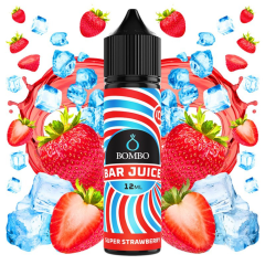 AROMA BAR JUICE BY BOMBO SUPER STRAWBERRY ICE 12ML (LONGFILL)