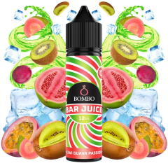 AROMA BAR JUICE BY BOMBO KIWI GUAVA PASSION ICE 12ML (LONGFILL)