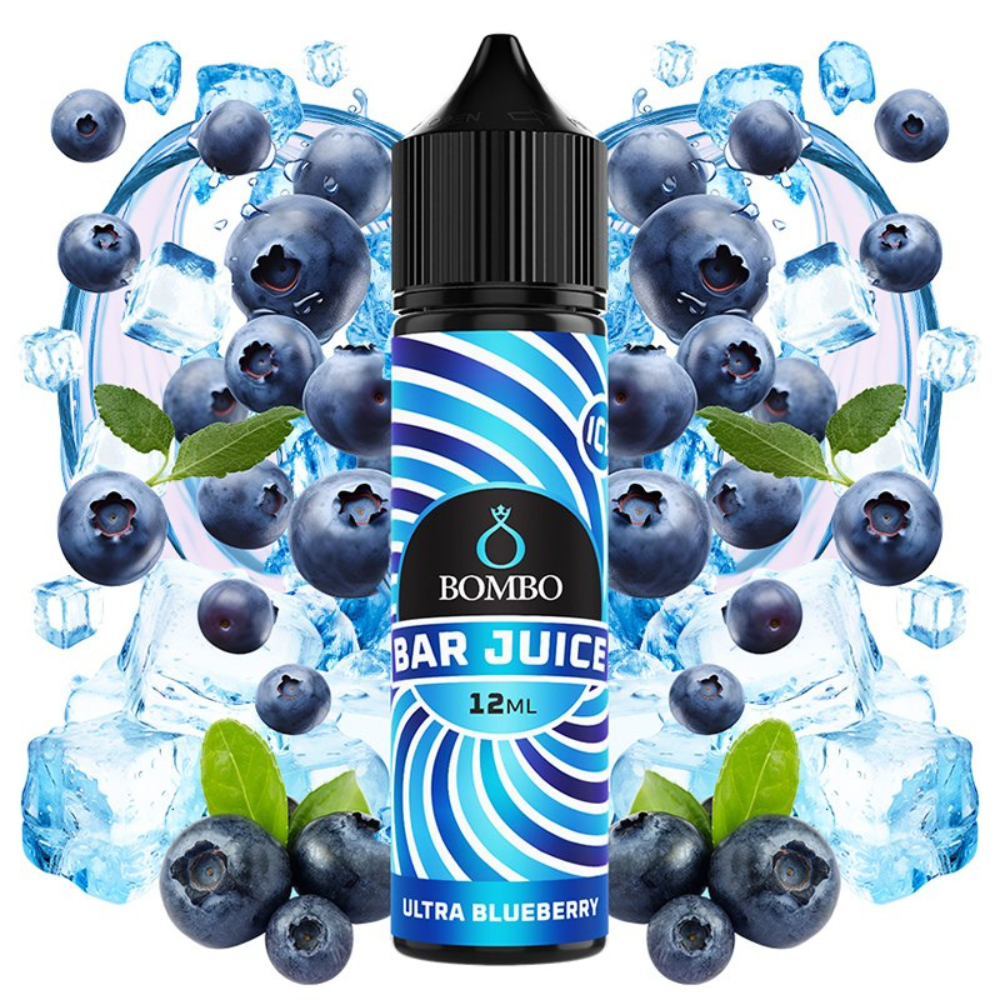 AROMA BAR JUICE BY BOMBO ULTRA BLUEBERRY ICE 12ML (LONGFILL)