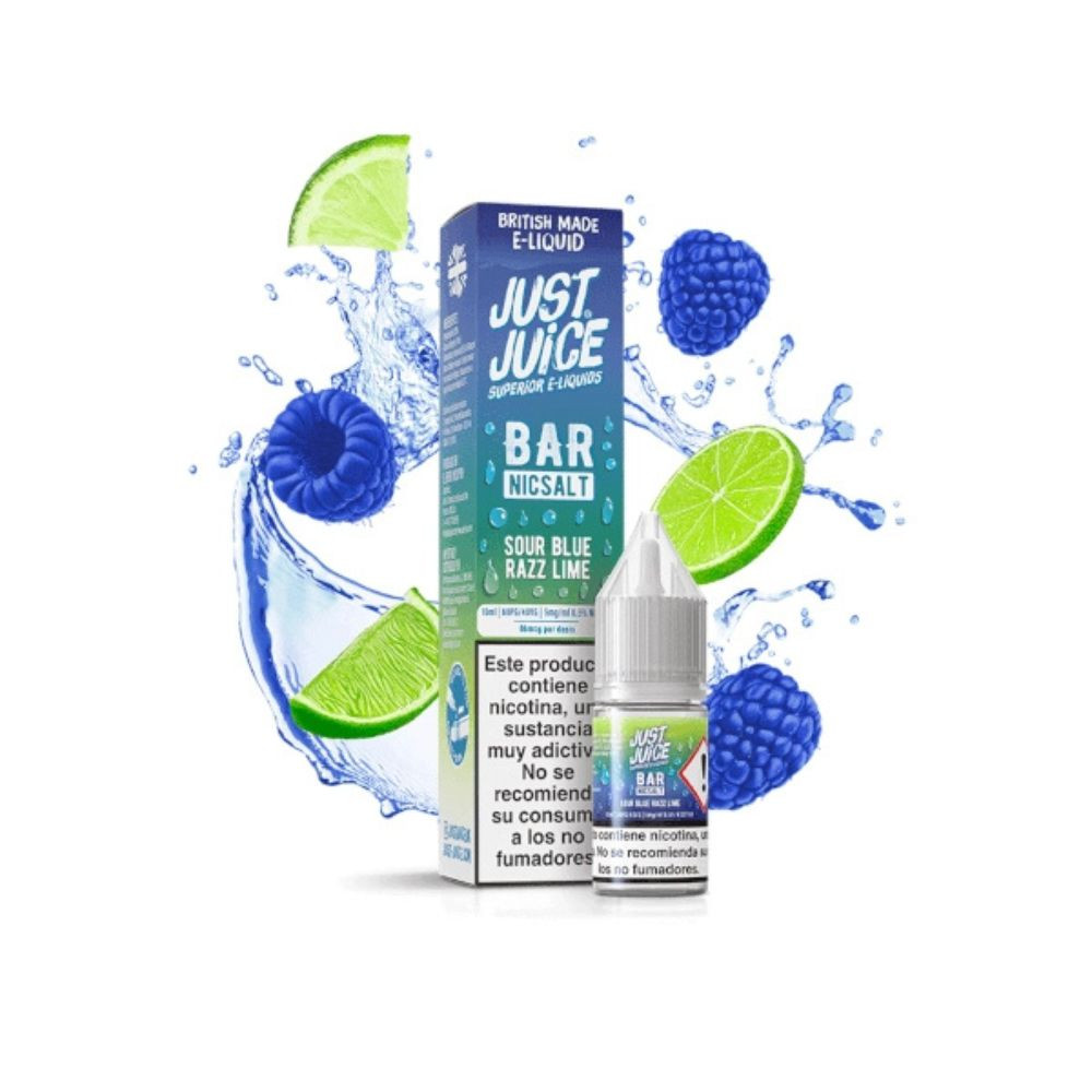 JUST JUICE BAR SALTS BLUE SOUR RAZZ LIME