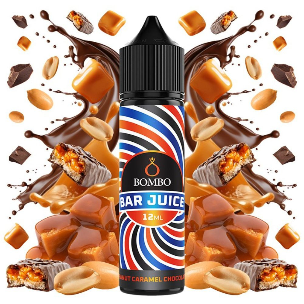 AROMA BAR JUICE BY BOMBO PEANUT CHOCOLATE CARAMEL 12ML/60 (LONGFILL)