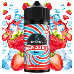 AROMA BAR JUICE BY BOMBO SUPER STRAWBERRY SIN FRESCOR 24ML/120(LONGFILL)