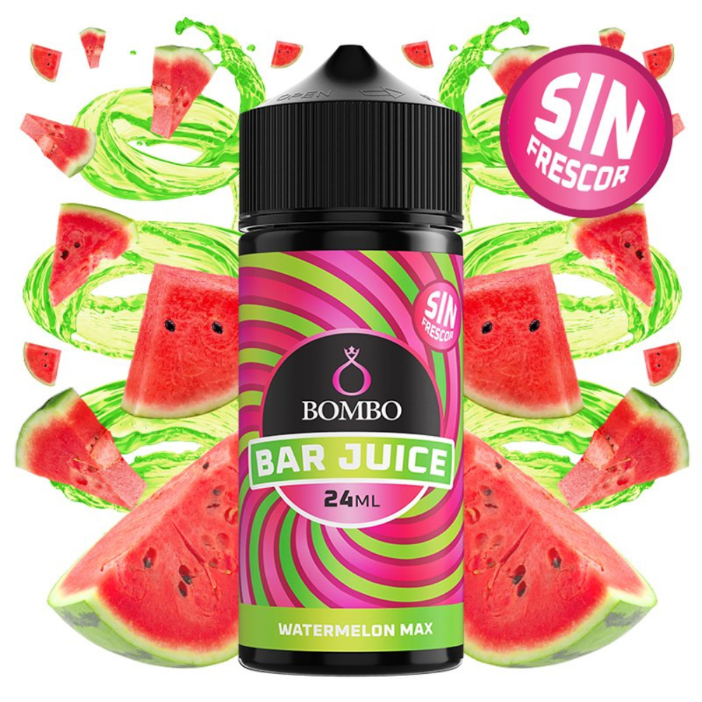 AROMA BAR JUICE BY BOMBO WATERMELON MAX SIN FRESCOR 24ML/120(LONGFILL)