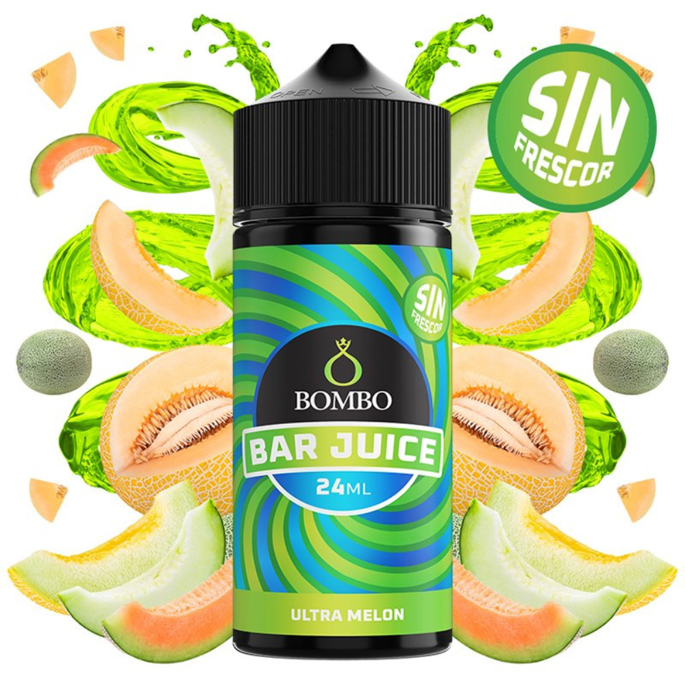 AROMA BAR JUICE BY BOMBO ULTRA MELON SIN FRESCOR 24ML/120 (LONGFILL)
