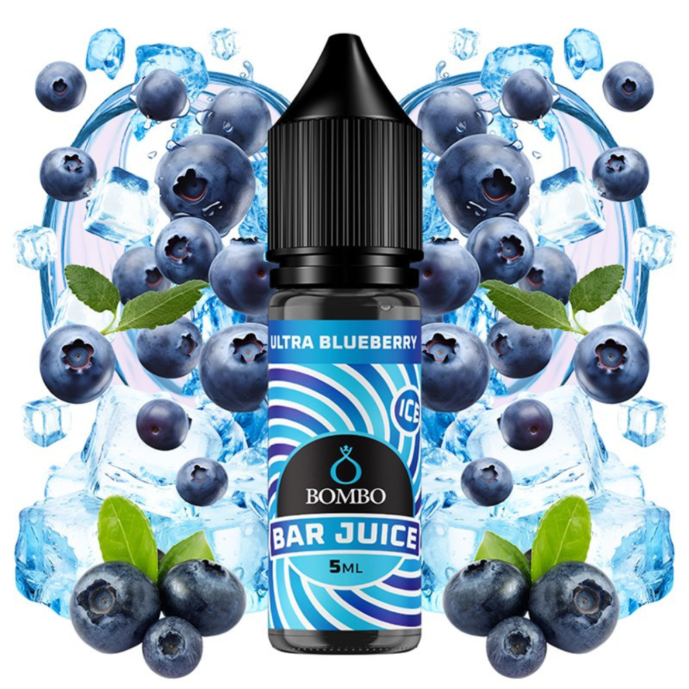 AROMA BAR JUICE BY BOMBO ULTRA BLUEBERRY ICE 5ML (MINILONGFILL)
