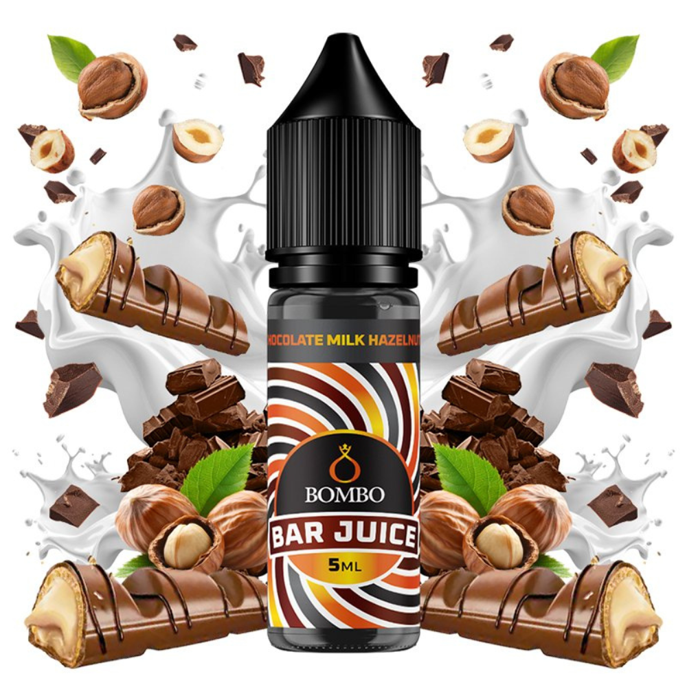AROMA BAR JUICE BY BOMBO CHOCOLATE MILK HAZELNUT 5ML (MINILONGFILL)