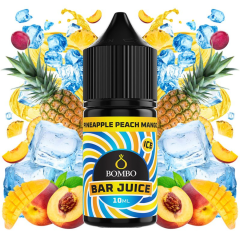 AROMA BAR JUICE BY BOMBO PINEAPPLE PEACH MANGO ICE 10ML (MINILONGFILL)