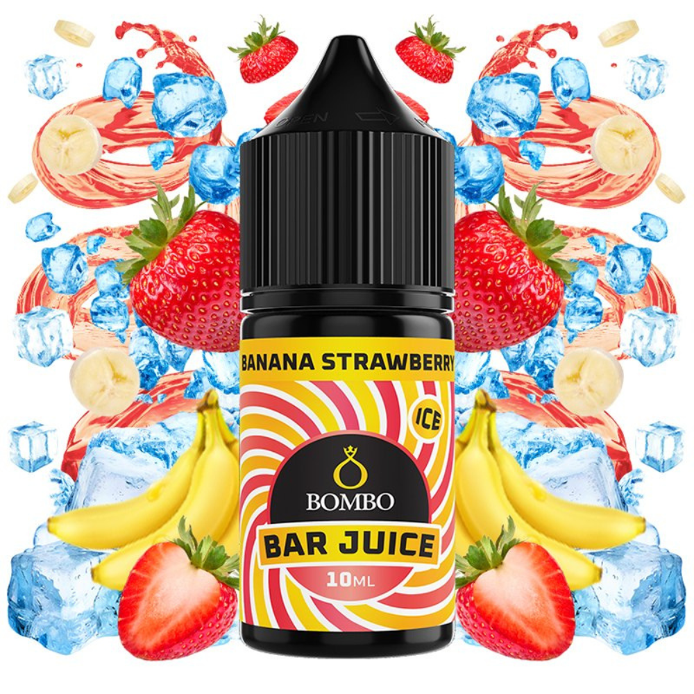 AROMA BAR JUICE BY BOMBO BANANA STRAWBERRY ICE 10ML (MINILONGFILL)