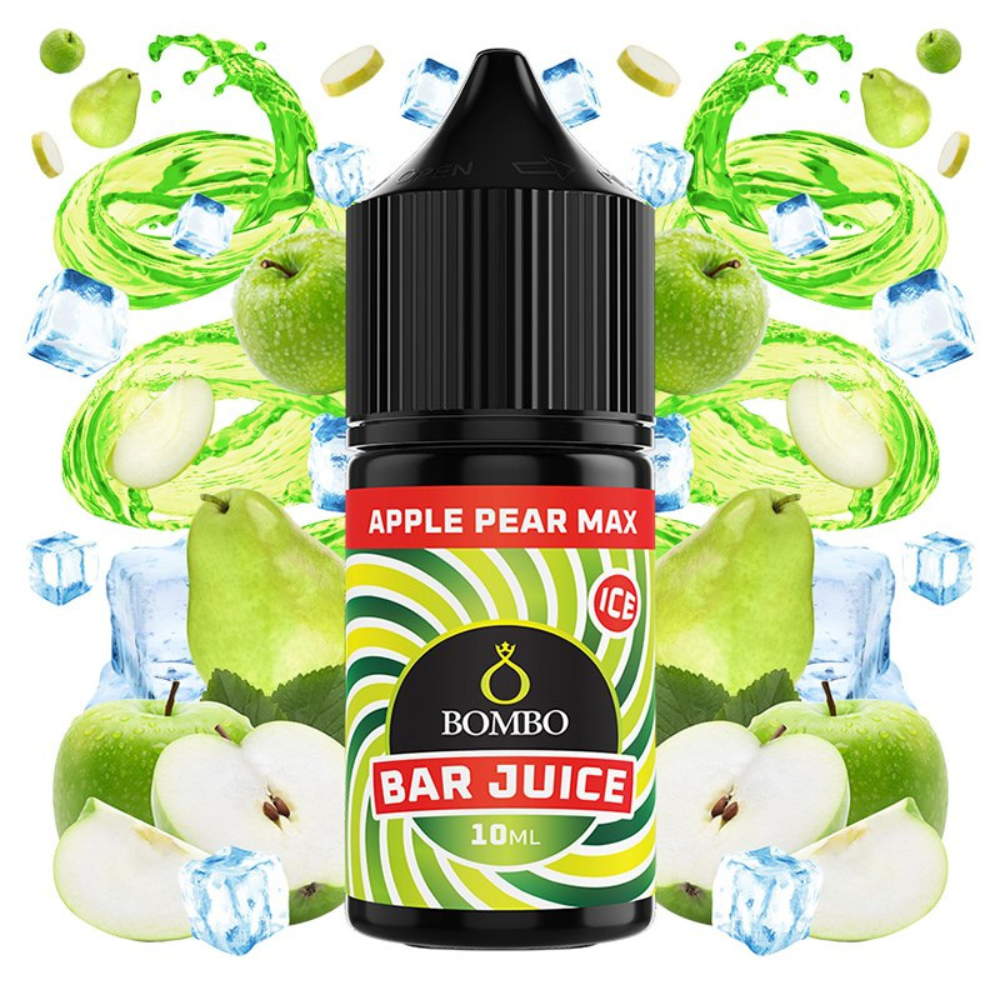 AROMA BAR JUICE BY BOMBO APPLE PEAR MAX ICE 10ML (MINILONGFILL)