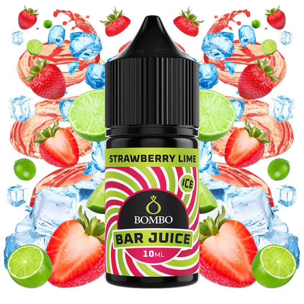 AROMA BAR JUICE BY BOMBO STRAWBERRY LIME ICE 10ML/30ML (MINILONGFILL)