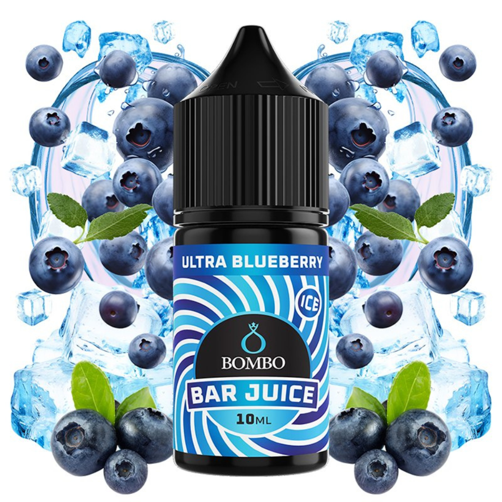 AROMA BAR JUICE BY BOMBO ULTRA BLUEBERRY ICE 10ML (MINILONGFILL)