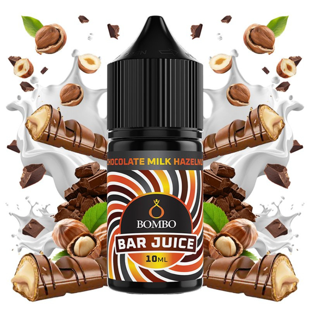 AROMA BAR JUICE BY BOMBO CHOCOLATE MILK HAZELNUT 10ML (MINILONGFILL)
