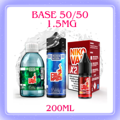 BASE OIL4VAP 50/50 200ML 1.5MG
