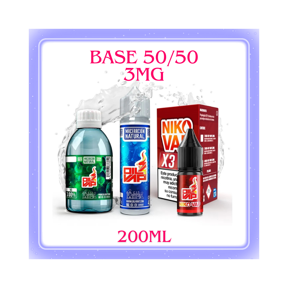 BASE OIL4VAP 50/50 200ML 3MG