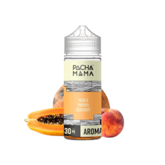 AROMA PACHAMAMA PEACH PAPAYA COCONUT 30/120 ML (LONGFILL)