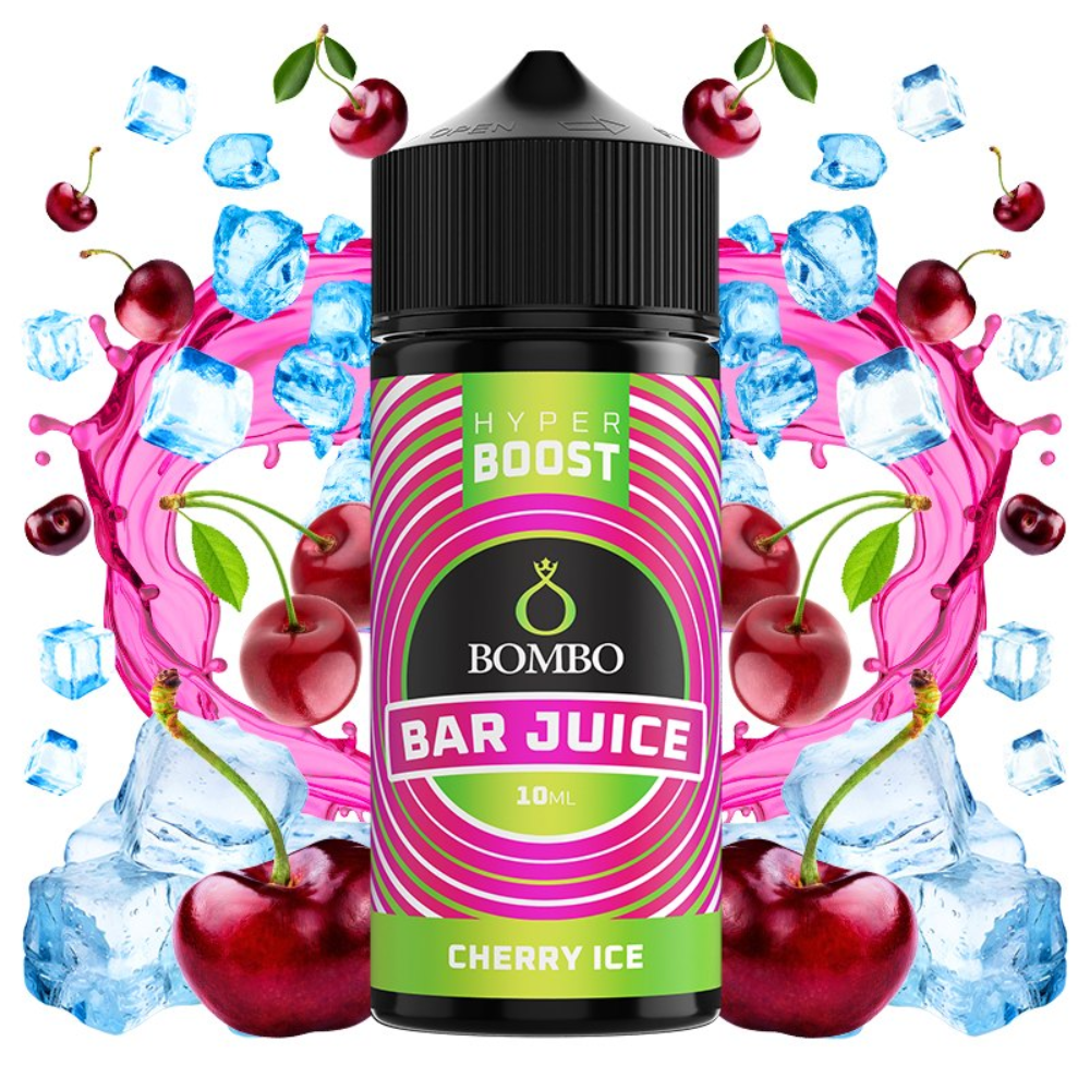 AROMA BOMBO BAR JUICE HYPER BOOST CHERRY ICE 10ML/120 (LONGFILL)
