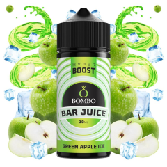 AROMA BOMBO BAR JUICE HYPER BOOST GREEN APPLE ICE 10ML/120 (LONGFILL)