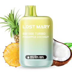 LOST MARY BM1000 TURBO PINEAPPLE COCONUT 20MG
