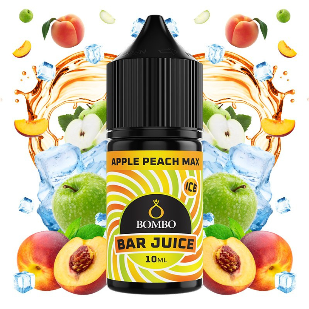 AROMA BAR JUICE BY BOMBO APPLE PEACH MAX 10ML (MINILONGFILL)