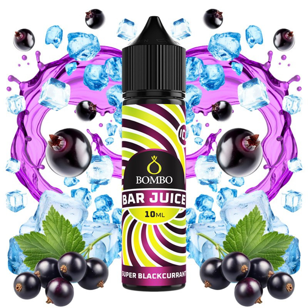 AROMA BAR JUICE BY BOMBO SUPER BLACKCURRANT 10ML/60 (LONGFILL)