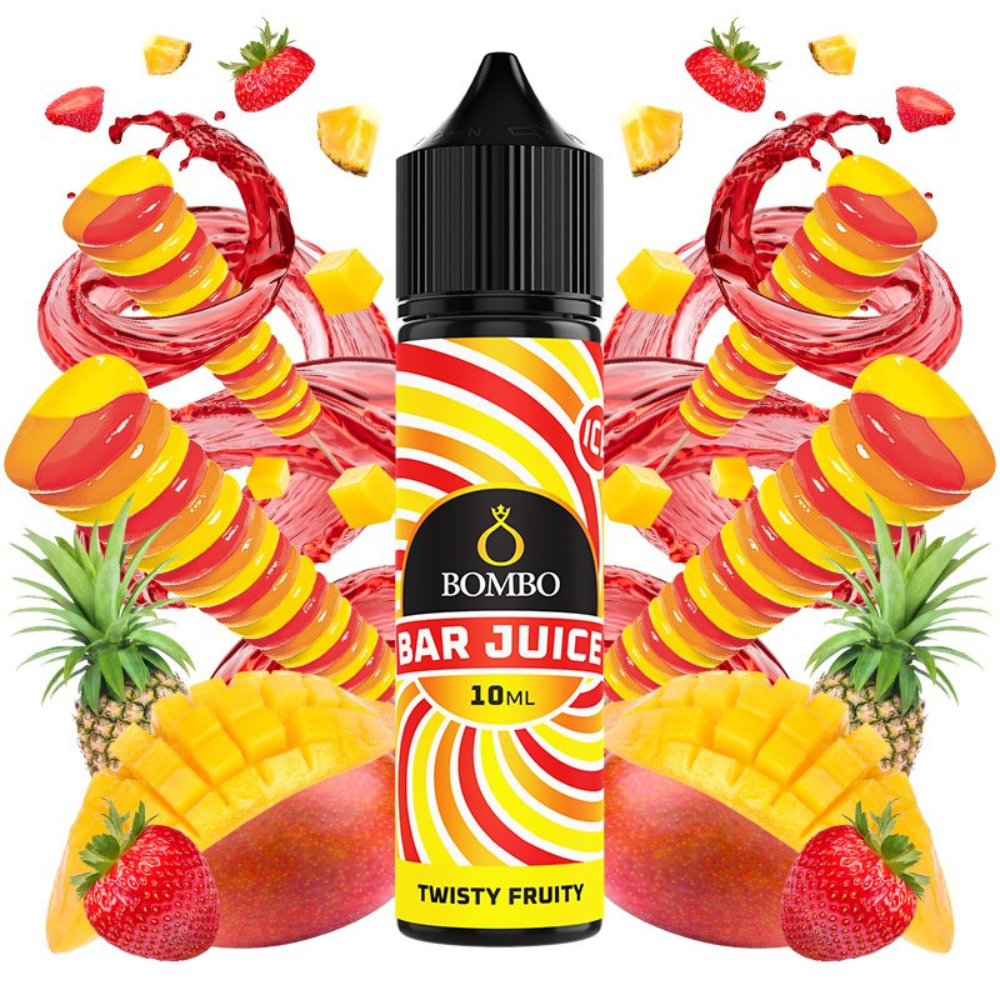 AROMA BAR JUICE BY BOMBO TWISTY FRUITY 10ML/60 (LONGFILL)
