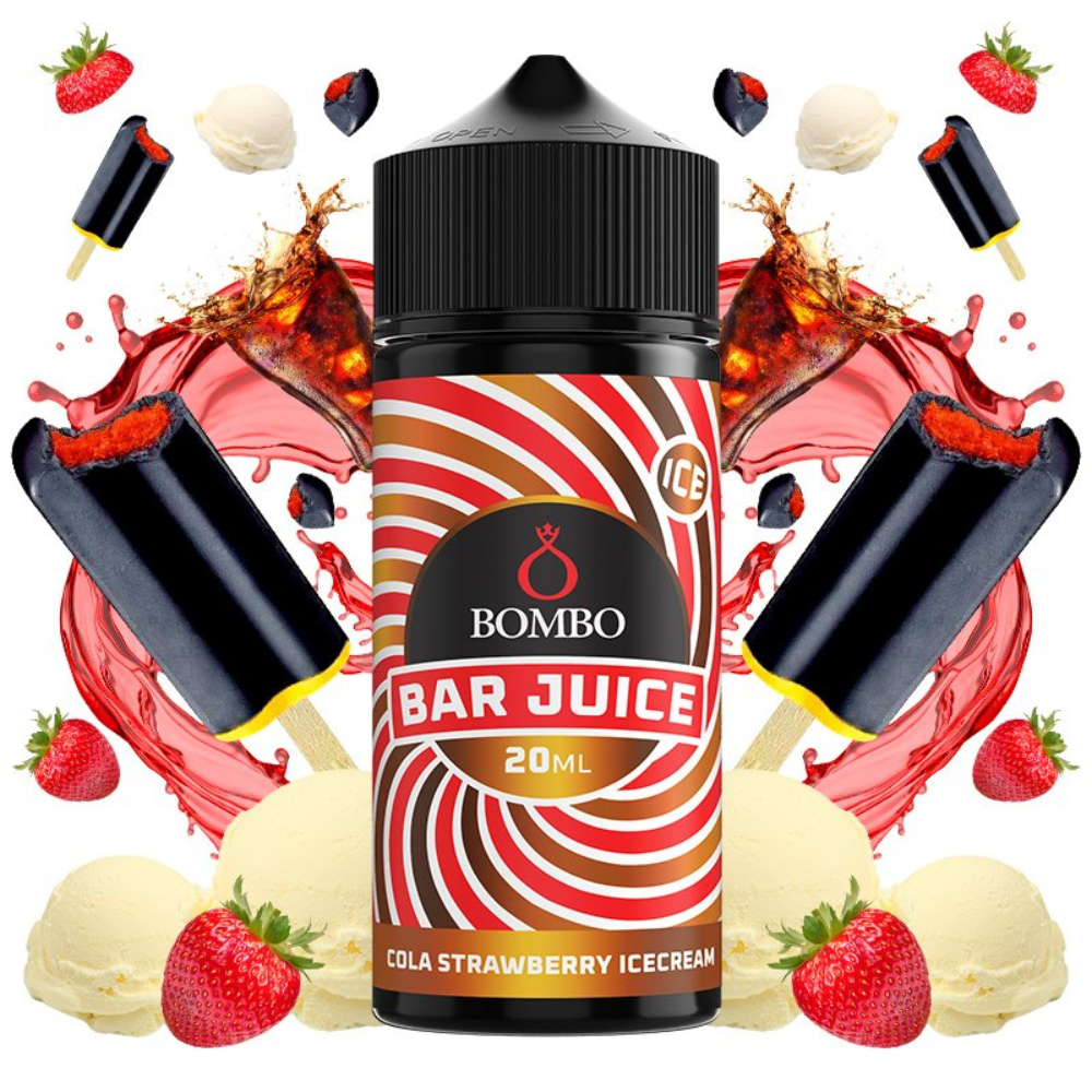 AROMA BAR JUICE BY BOMBO COLA STRAWBERRY ICE CREAM 20ML/120 (LONGFILL)