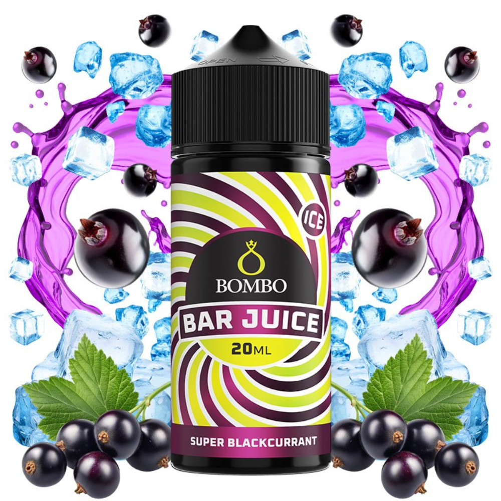 AROMA BAR JUICE BY BOMBO SUPER BLACKCURRANT 20ML/120 (LONGFILL)