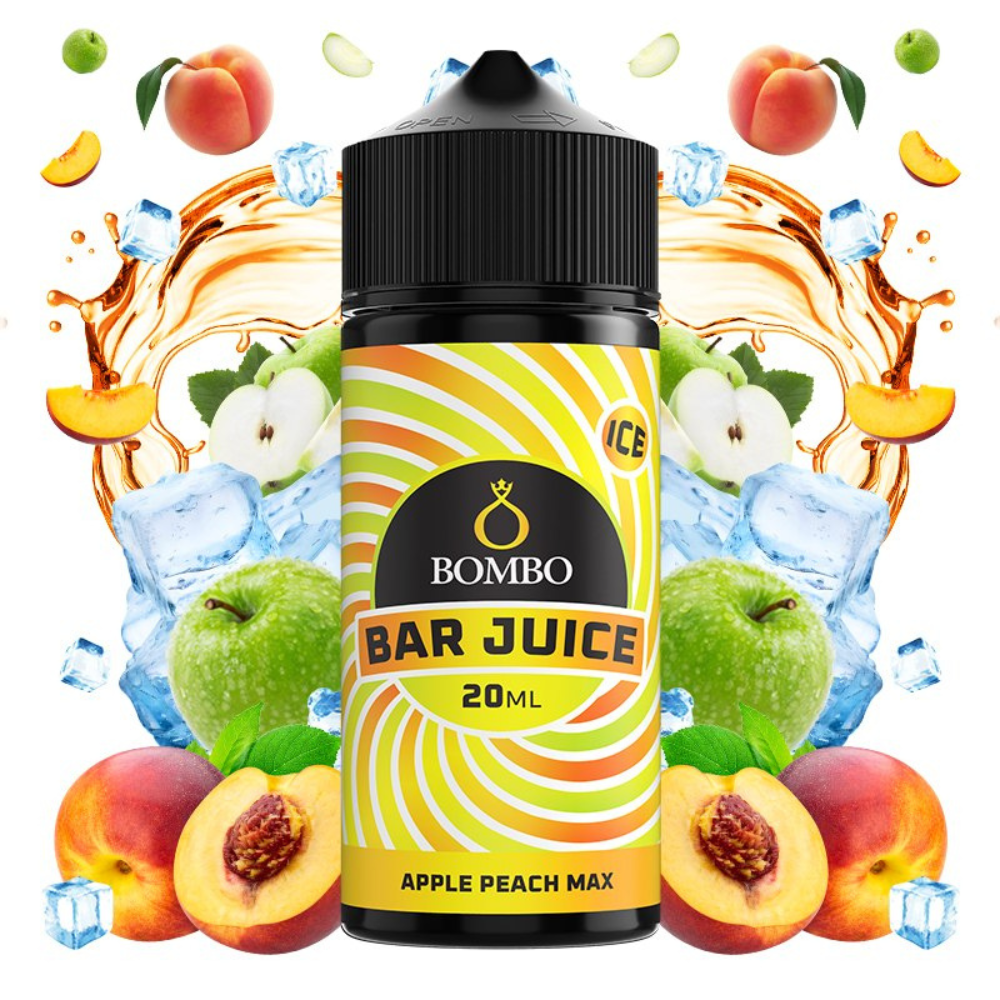 AROMA BAR JUICE BY BOMBO APPLE PEACH MAX 20ML/120 (LONGFILL)