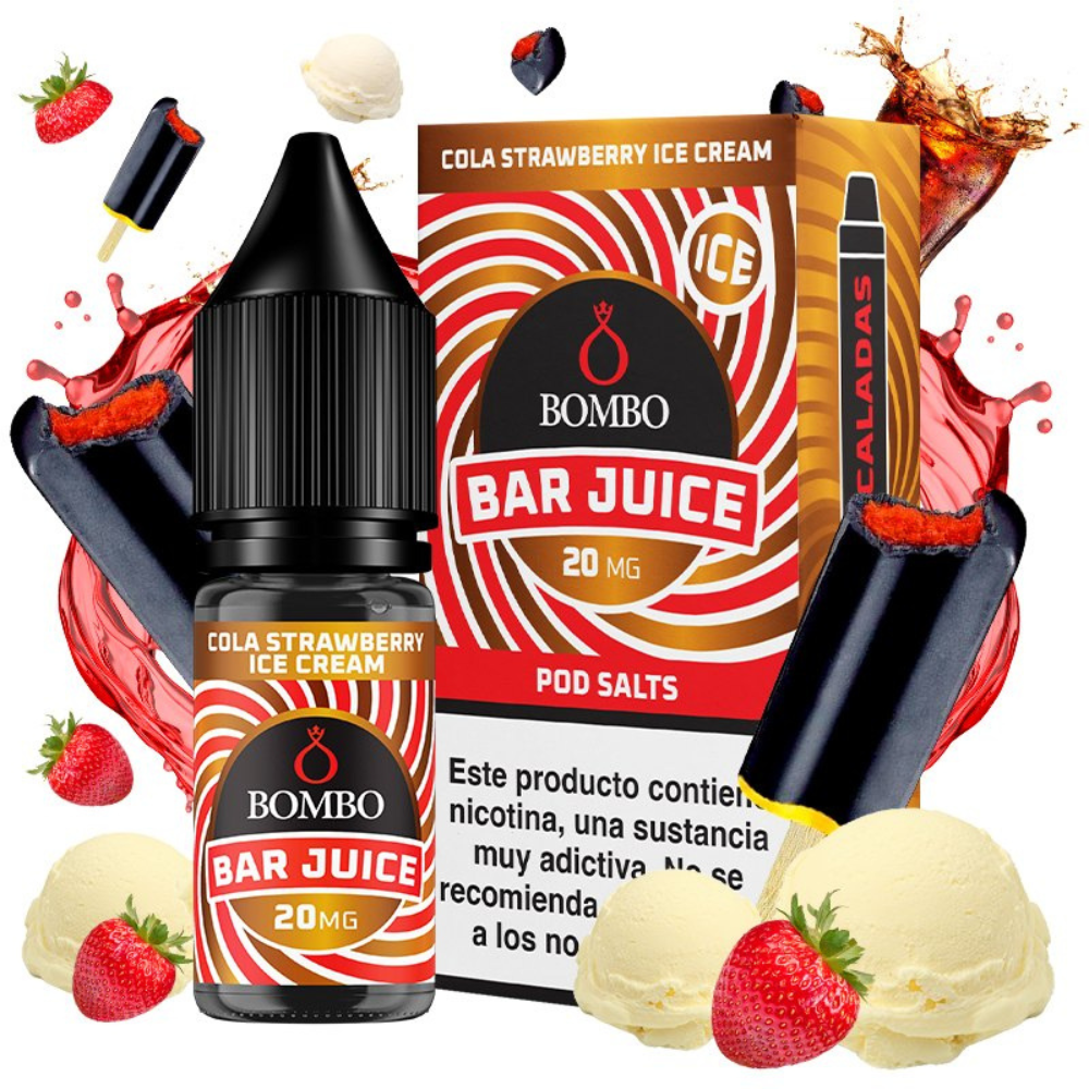 SALES BAR JUICE BY BOMBO COLA STRAWBERRY ICE CREAM