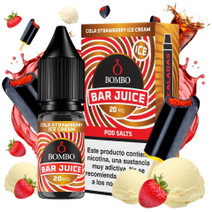 SALES BAR JUICE BY BOMBO COLA STRAWBERRY ICE CREAM