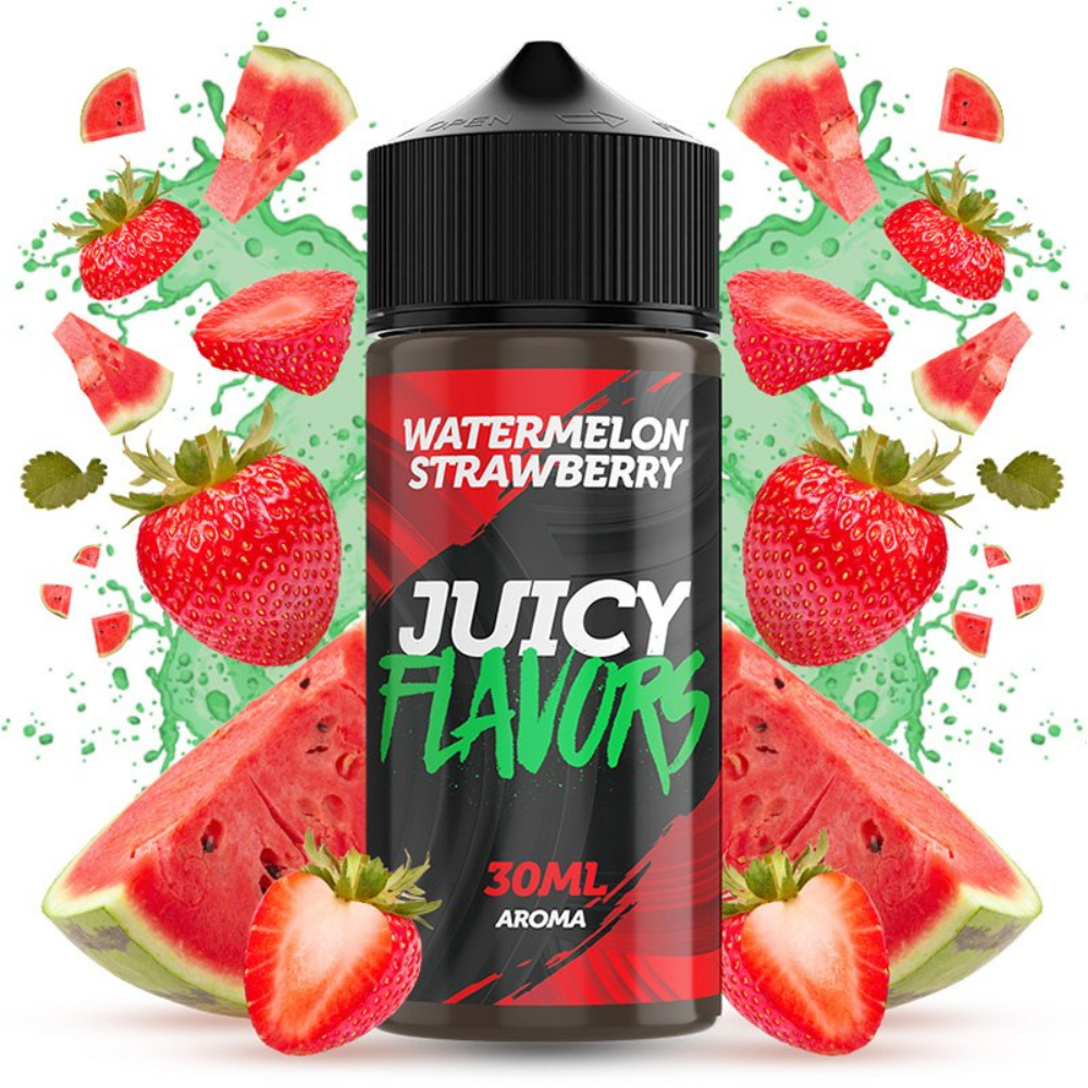 AROMA JUICY FLAVORS WATERMELON STRAWBERRY ICE 30ML (LONGFILL)