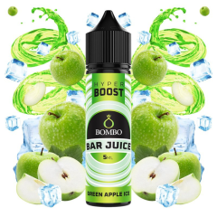 AROMA BOMBO BAR JUICE HYPER BOOST GREEN APPLE ICE 5ML/60 (LONGFILL)