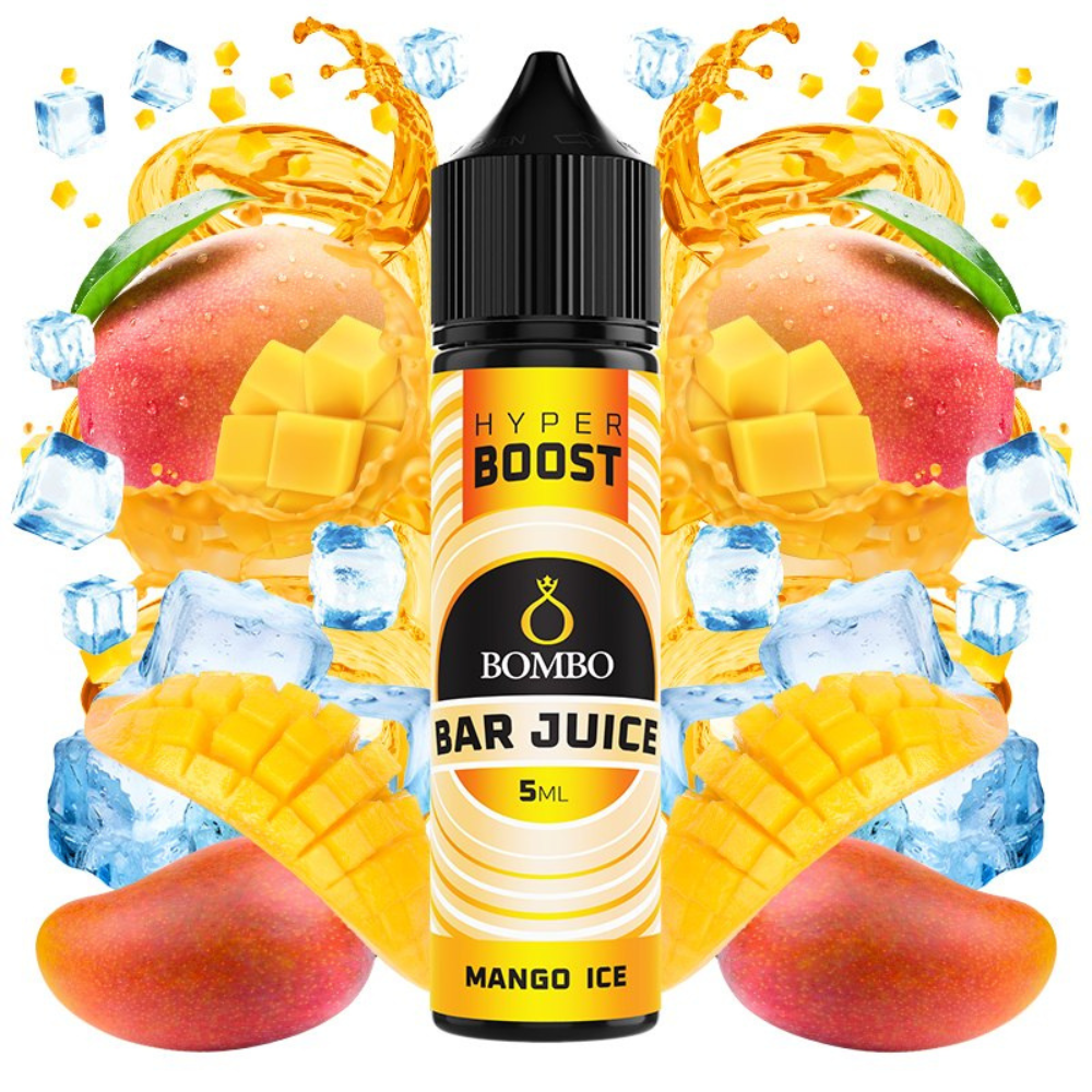 AROMA BOMBO BAR JUICE HYPER BOOST MANGO ICE 5ML/60 (LONGFILL)