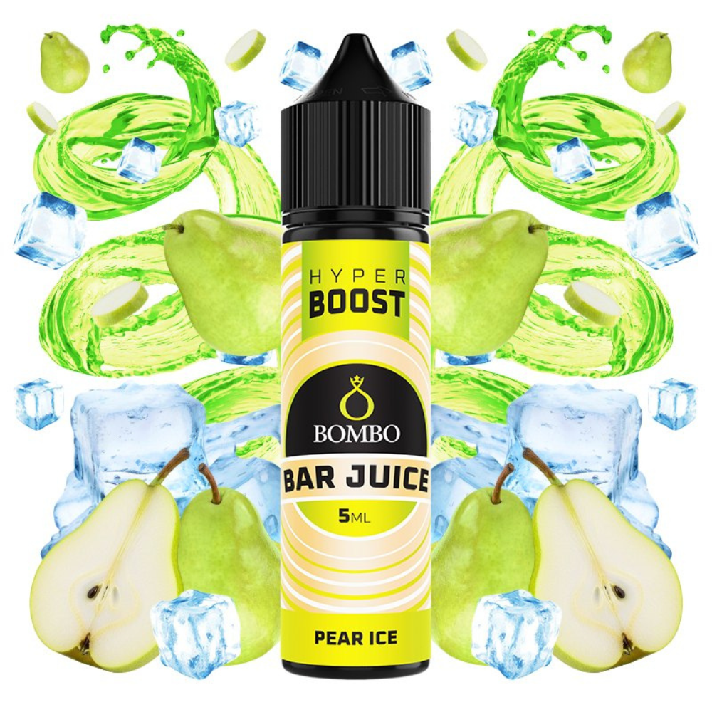AROMA BOMBO BAR JUICE HYPER BOOST PEAR ICE 5ML/60 (LONGFILL)