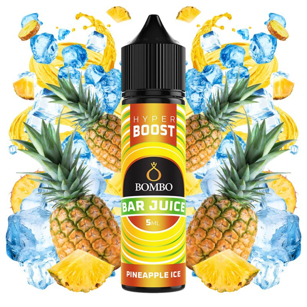 AROMA BOMBO BAR JUICE HYPER BOOST PINEAPPLE ICE 5ML/60 (LONGFILL)