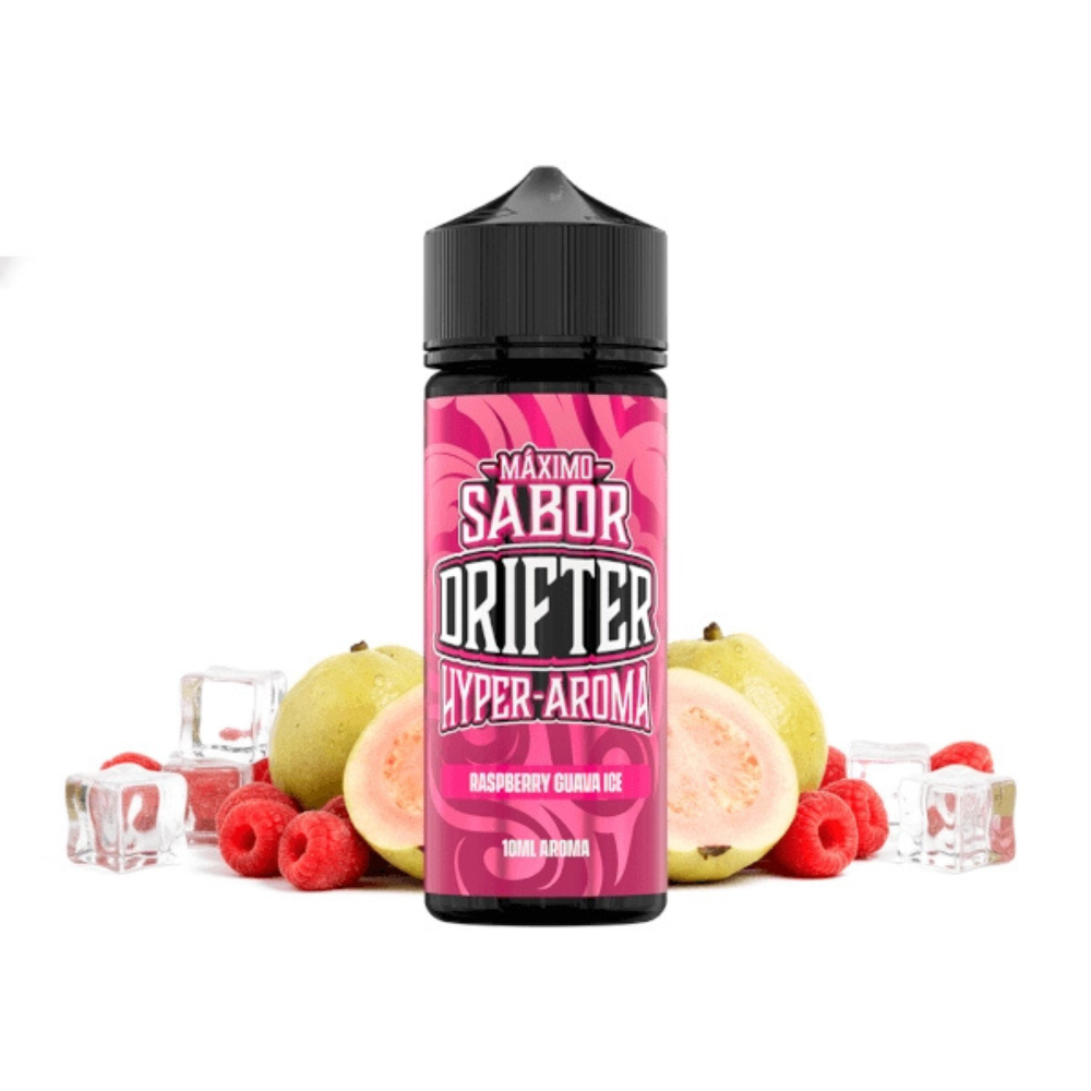 AROMA DRIFTER HYPER RASPBERRY GUAVA  ICE 10ML/120ML (LONGFILL)