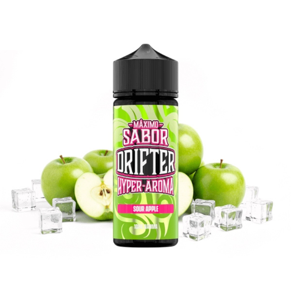 AROMA DRIFTER HYPER SOUR APPLE ICE 10ML/120ML (LONGFILL)