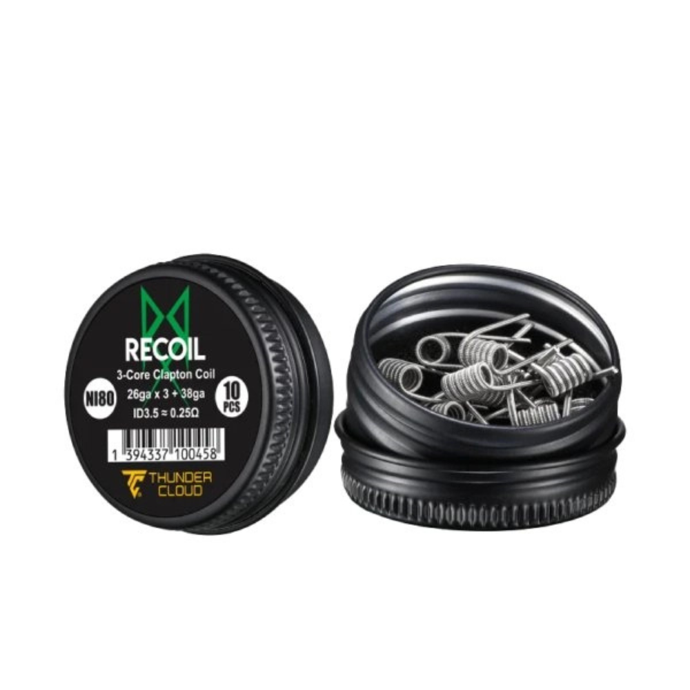 RECOIL THUNDER CLOUD X GRIMN GREEN 3 CORE CLAPTON COIL NI80 0.25