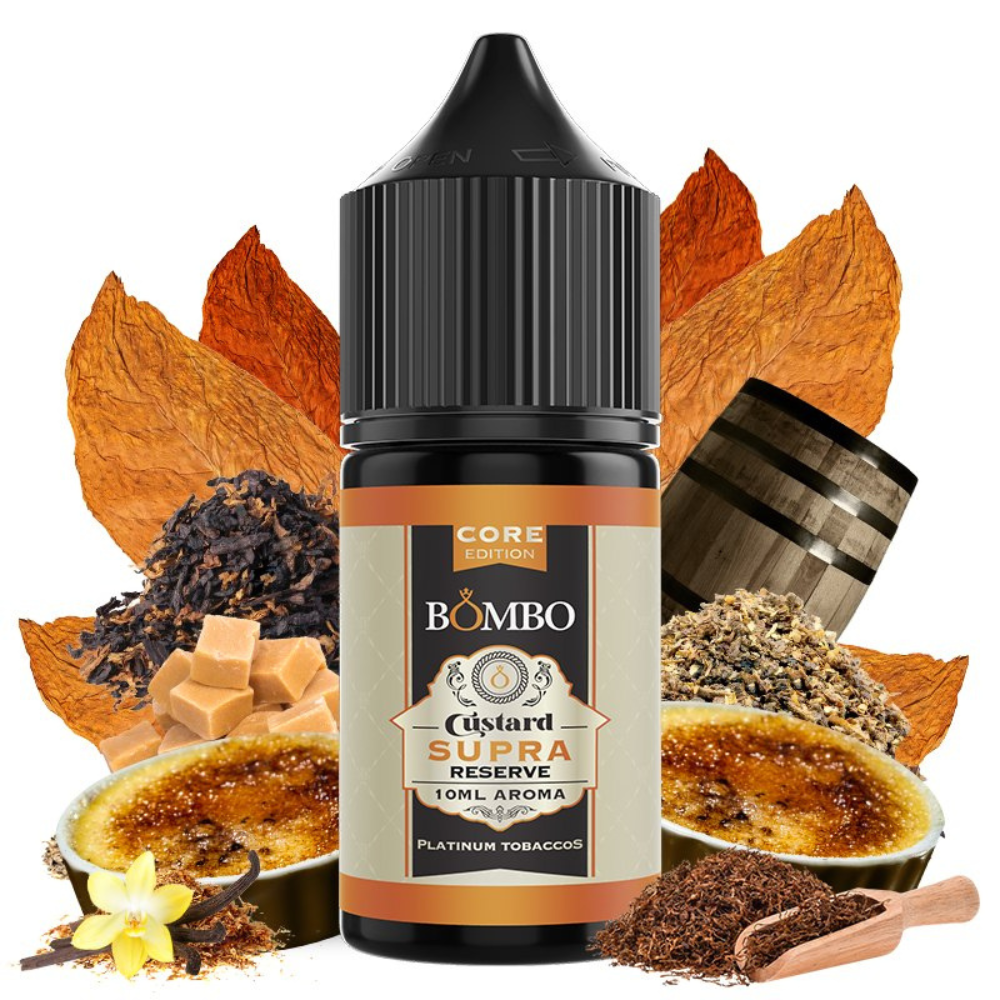 AROMA BOMBO CUSTARD SUPRA RESERVE 10ML/30ML CORE EDITION (MINILONGFILL)
