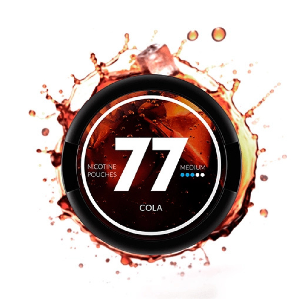 77 NICOTINE POUCHES COLA