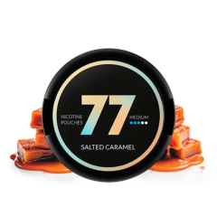 77 NICOTINE POUCHES SALTED CARAMEL