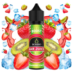 AROMA BOMBO BAR JUICE HYPER BOOST STRAWBERRY KIWI ICE 5ML/60 (LONGFILL)