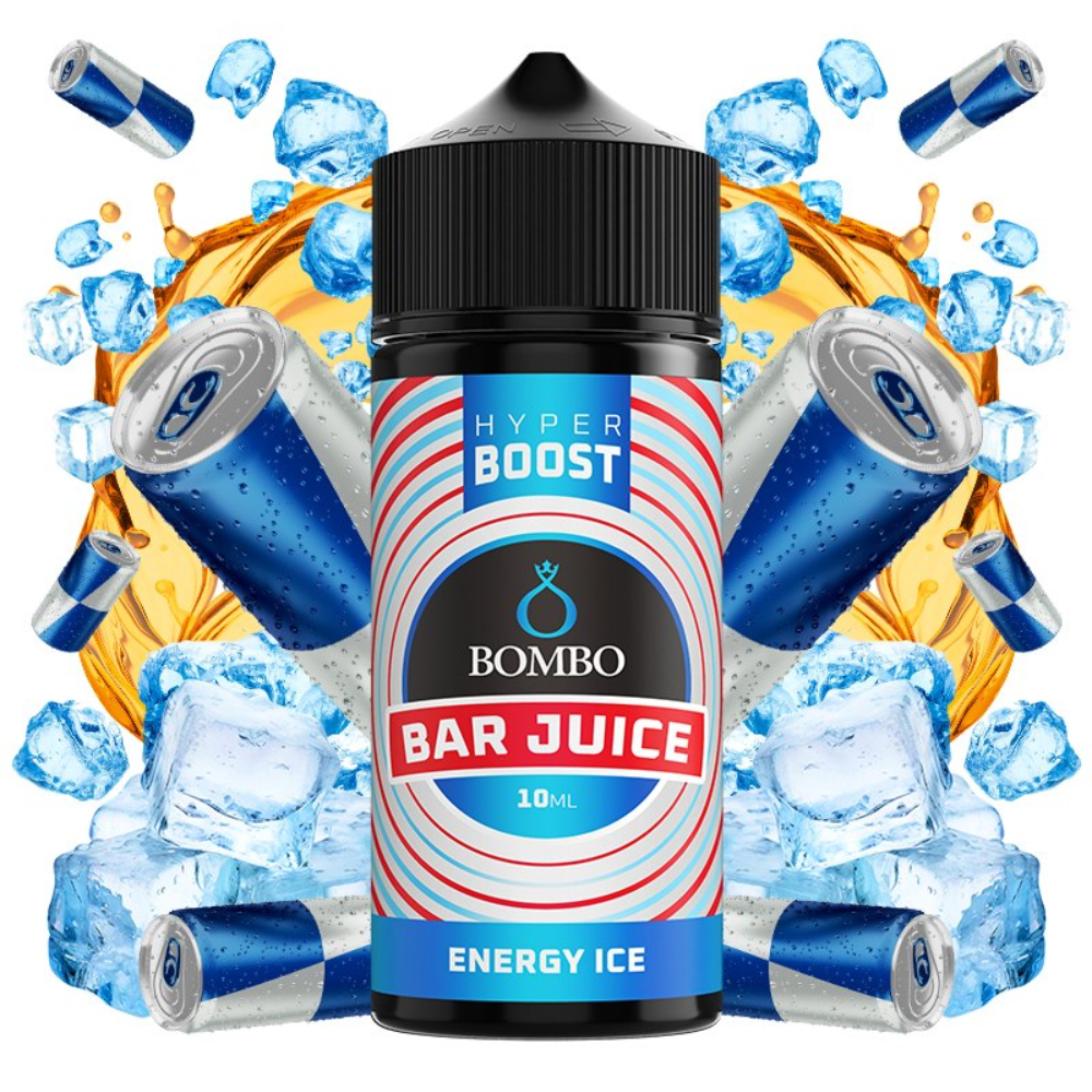 AROMA BOMBO BAR JUICE HYPER BOOST ENERGY ICE 10ML/120 (LONGFILL)