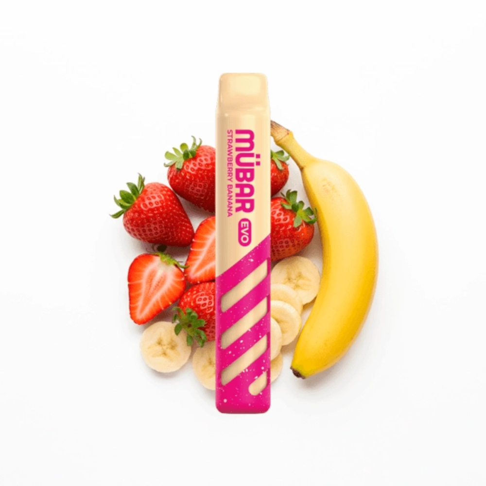 MÜBAR EVO 800 STRAWBERRY BANANA 20MG